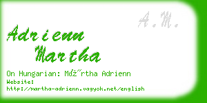 adrienn martha business card